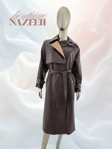 جكيت جلد طويل فاخر